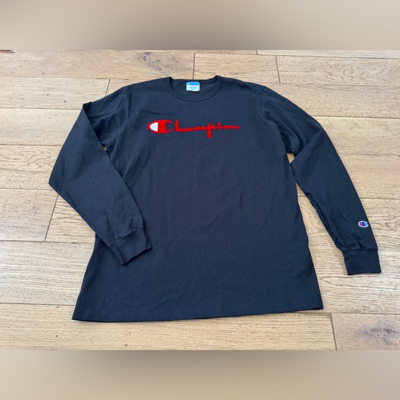 Champion Black Men’s Long Sleeve Shirt Size XL‎ - Picture 1 of 8